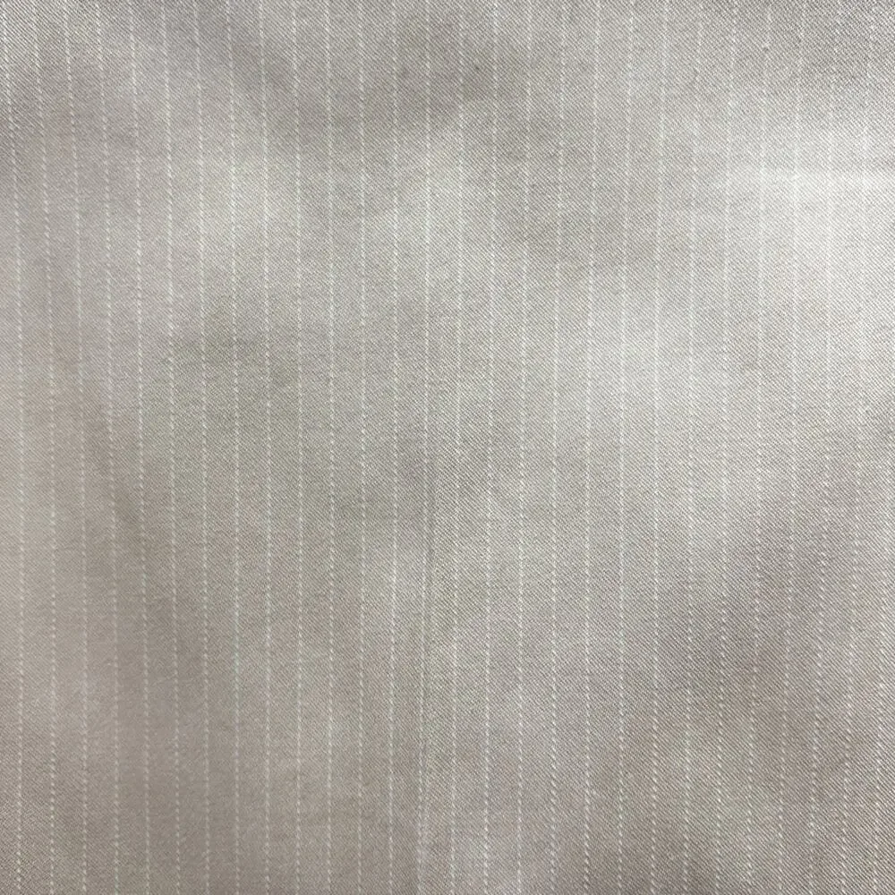 Ann Taylor Signature‎ Fit Tan w/ White  Pinstripe Wide Leg Trousers Lined Size 4 - Picture 3 of 9
